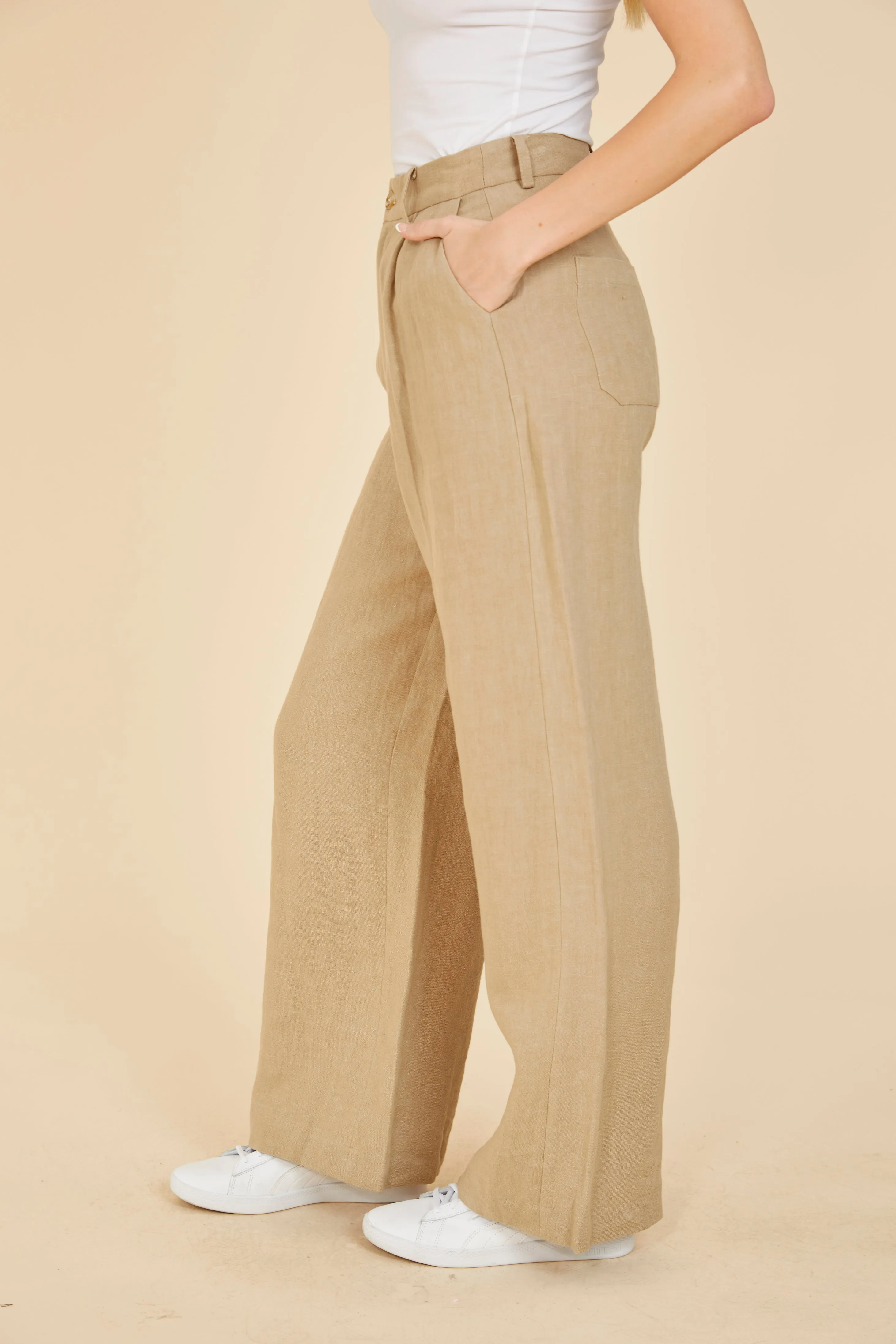 Linen Wide Leg Pants