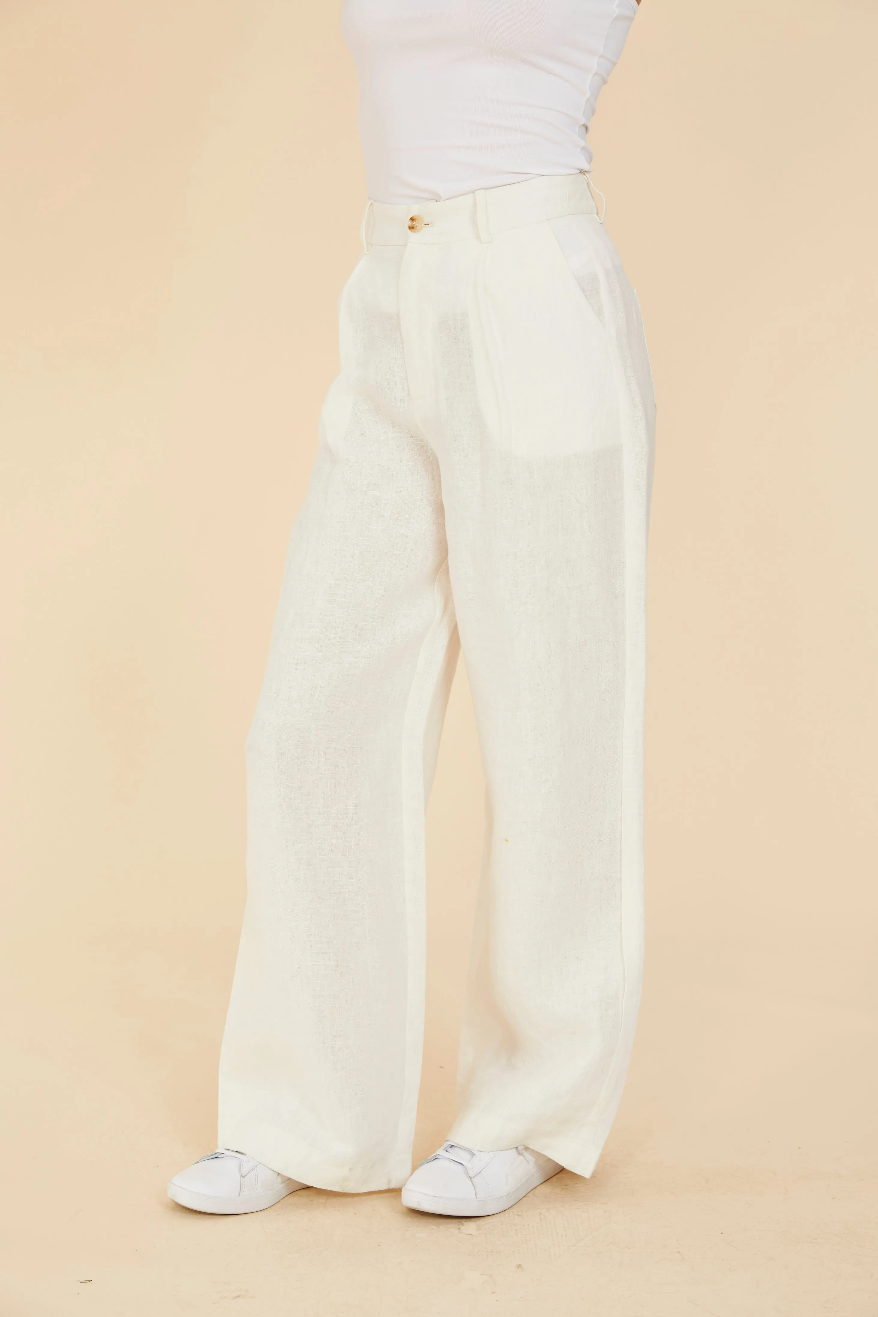 Linen Wide Leg Pants