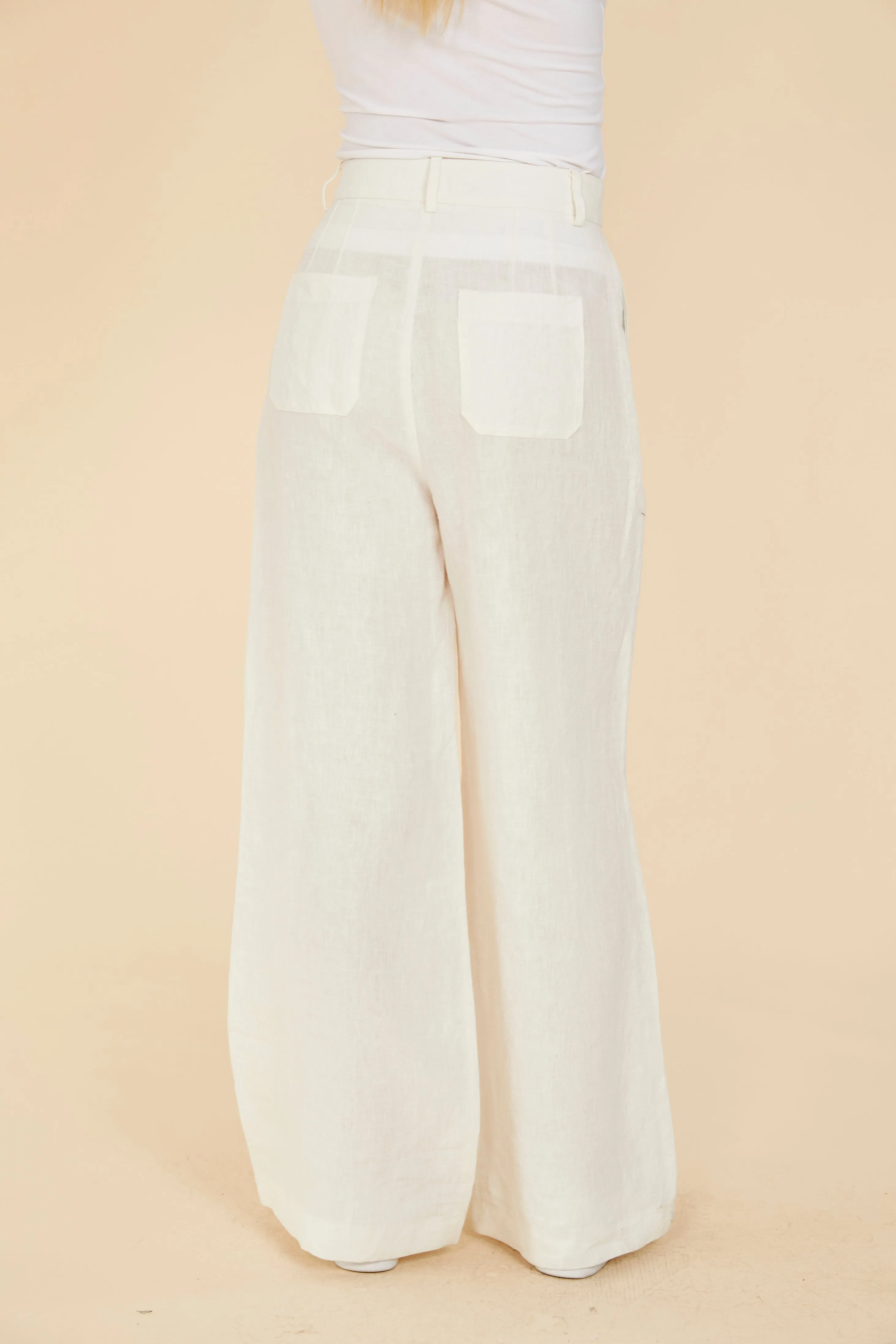 Linen Wide Leg Pants