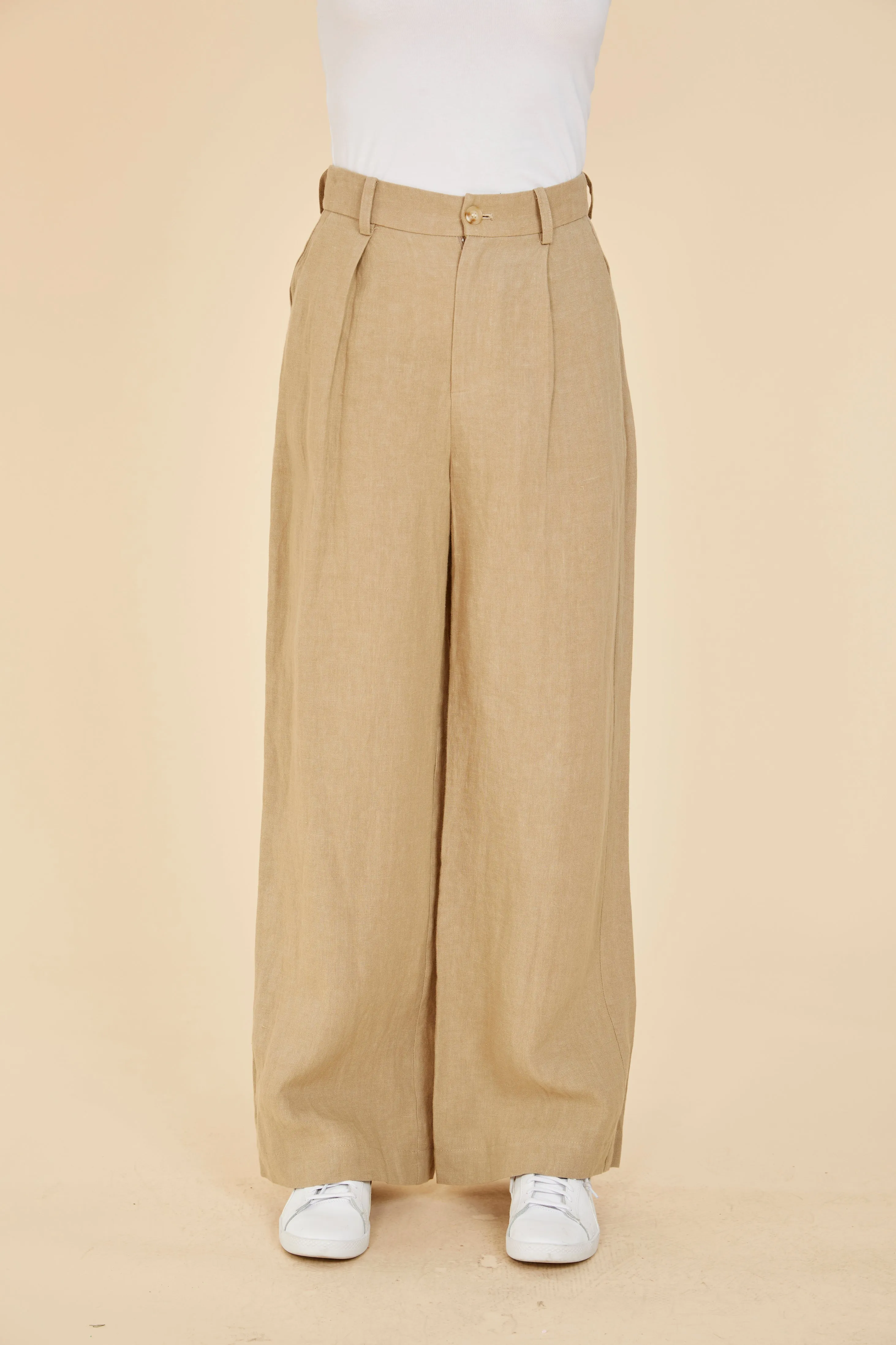 Linen Wide Leg Pants