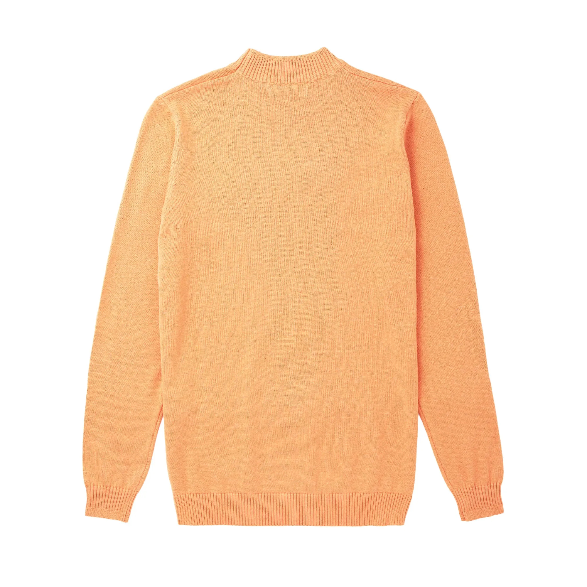 Long Sleeve Mock Neck Sweater by Lorenzo Franco - Melon