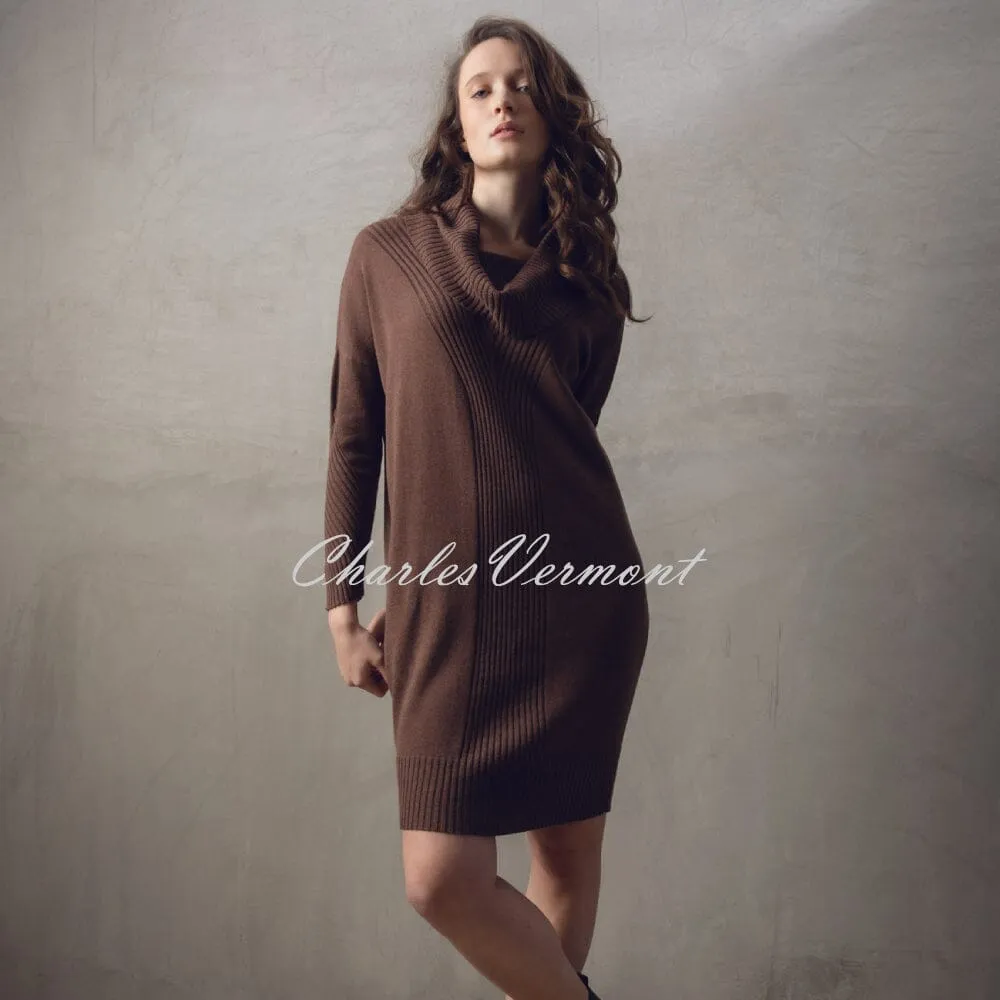 Marble Knit Dress - Style 7569-220 (Chocolate)