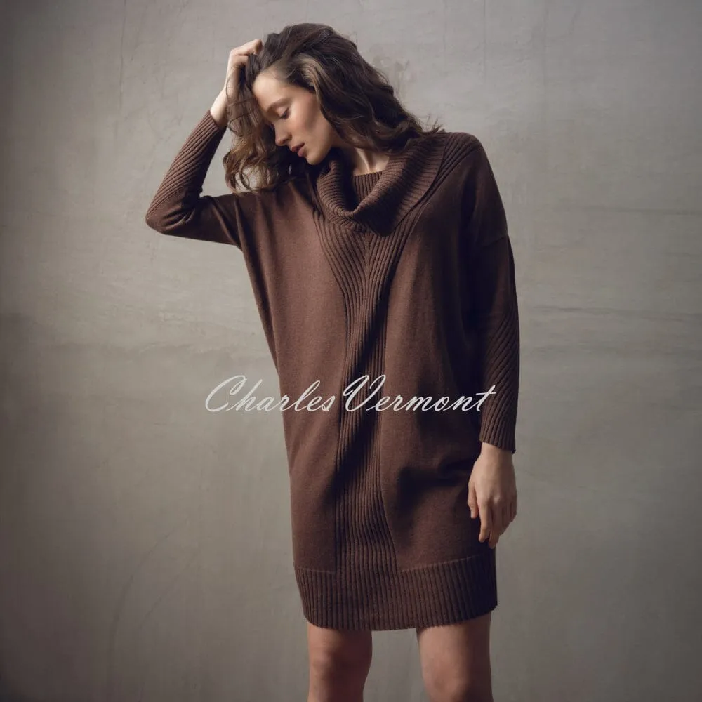 Marble Knit Dress - Style 7569-220 (Chocolate)