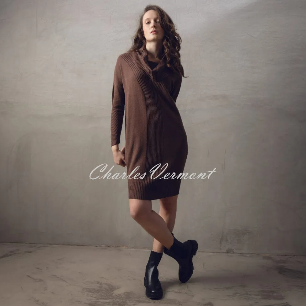 Marble Knit Dress - Style 7569-220 (Chocolate)