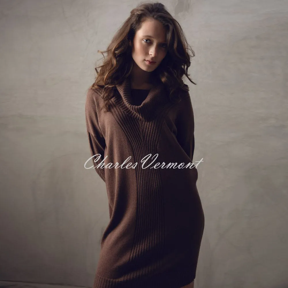 Marble Knit Dress - Style 7569-220 (Chocolate)