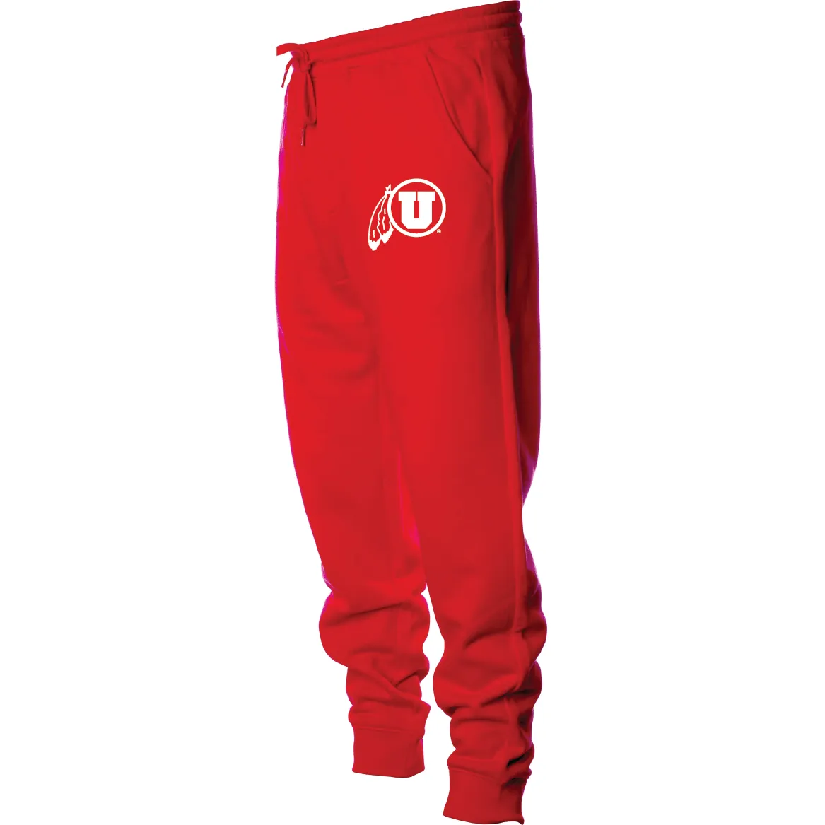 Men's Midweight Fleece Red Joggers