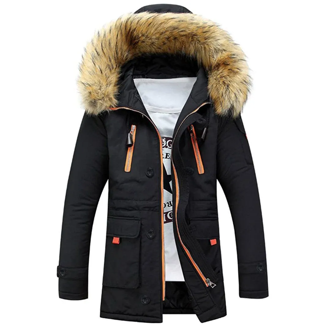 Men's Winter Hooded Down Coat Parkas