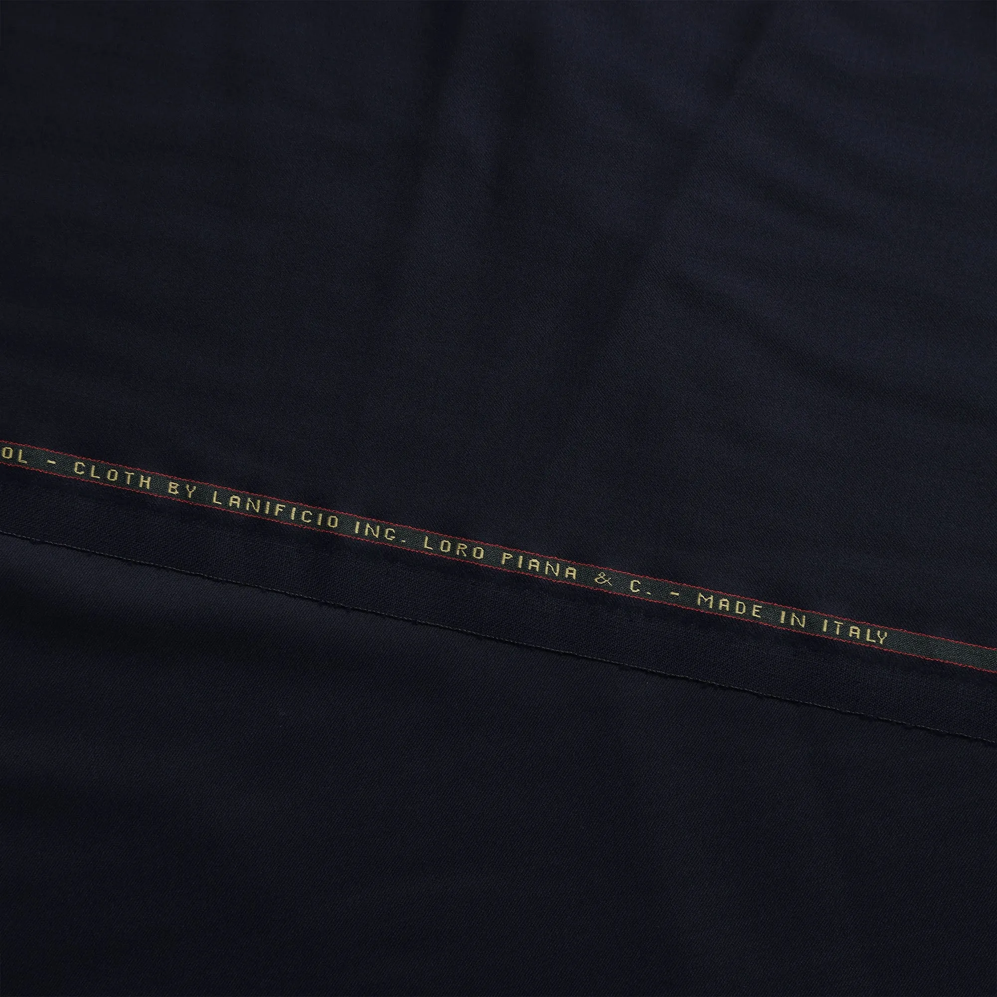 Midnight Blue LOROPIANA Super 150's All Wool Suiting Fabric - 3.5 Meters, 150 cm Width, Made in Italy-D21262