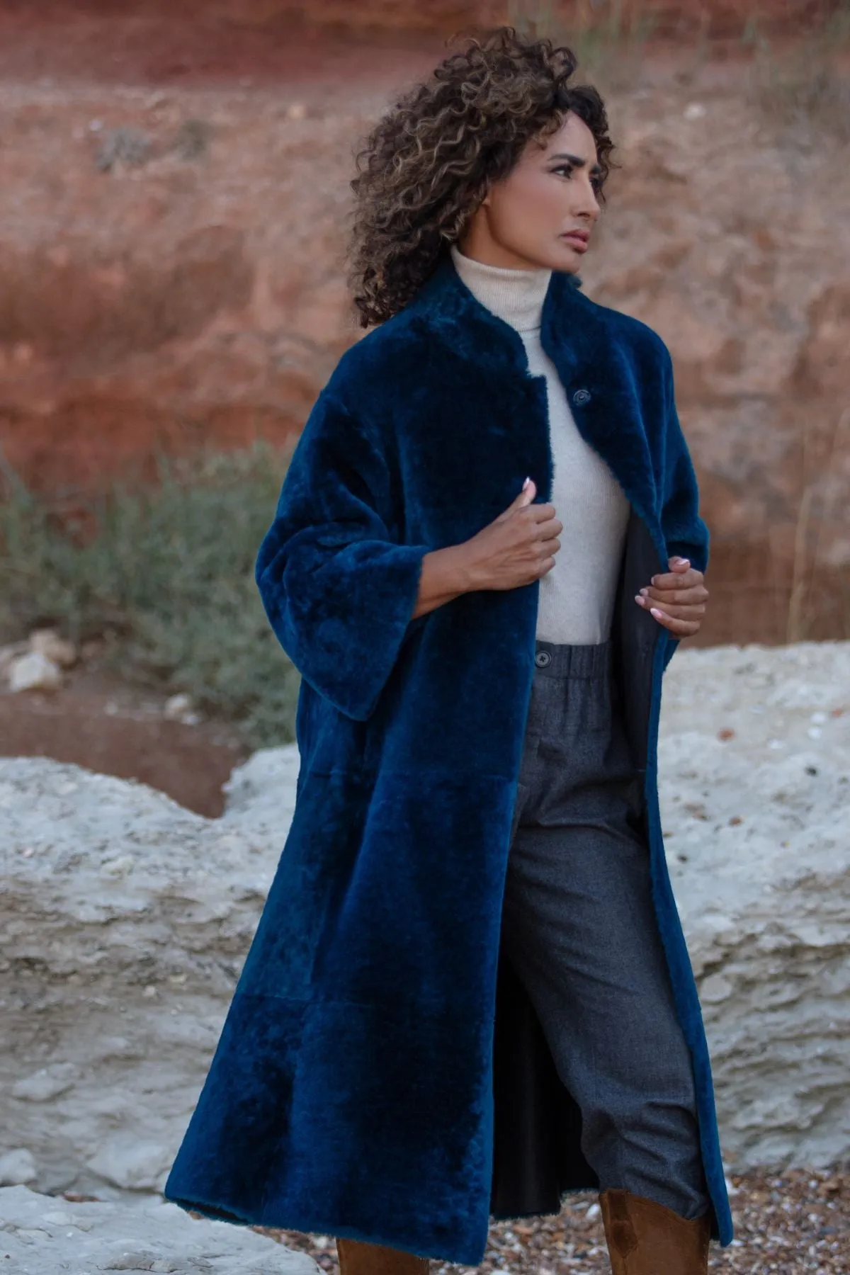 Rachel Shearling Coat