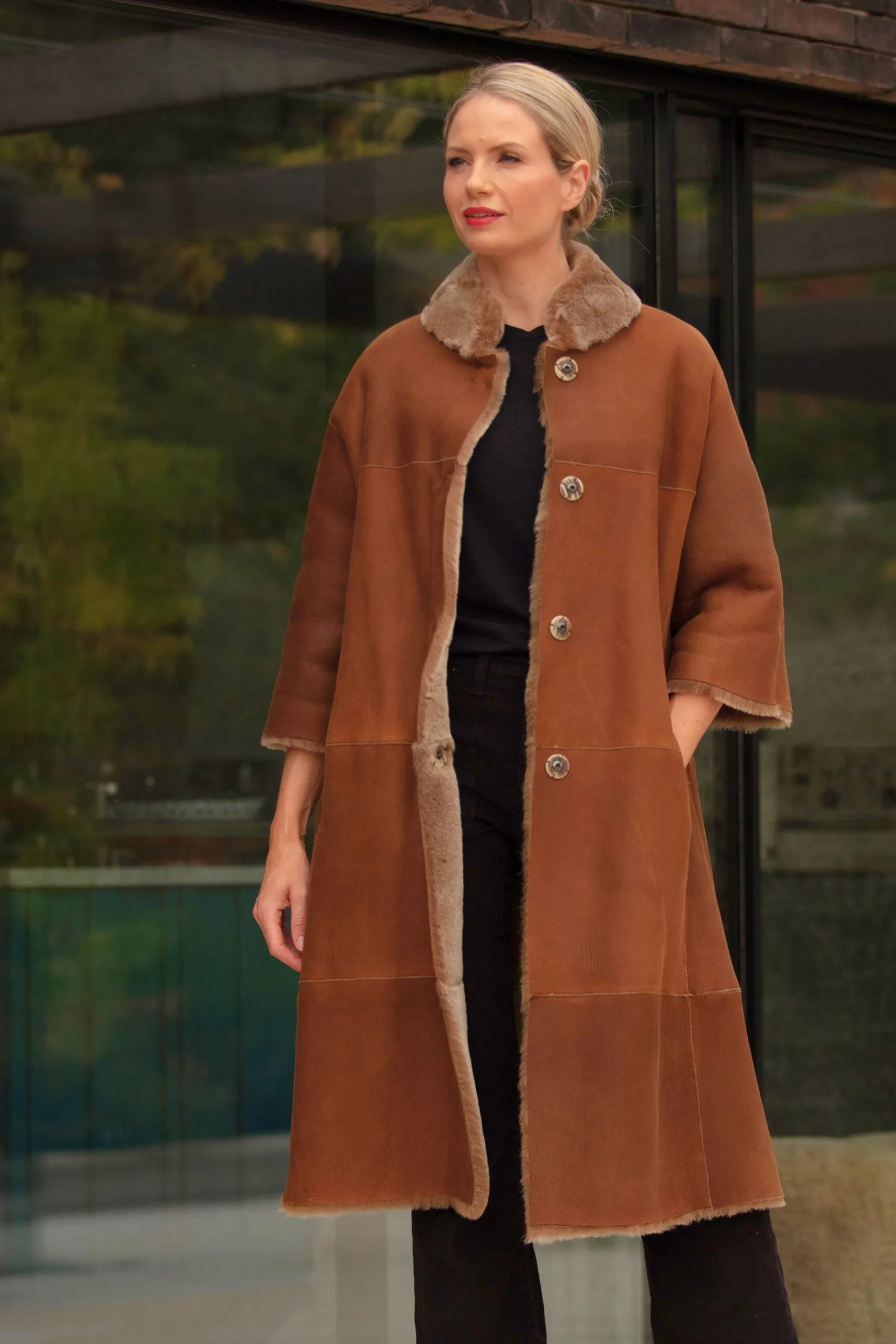 Rachel Shearling Coat