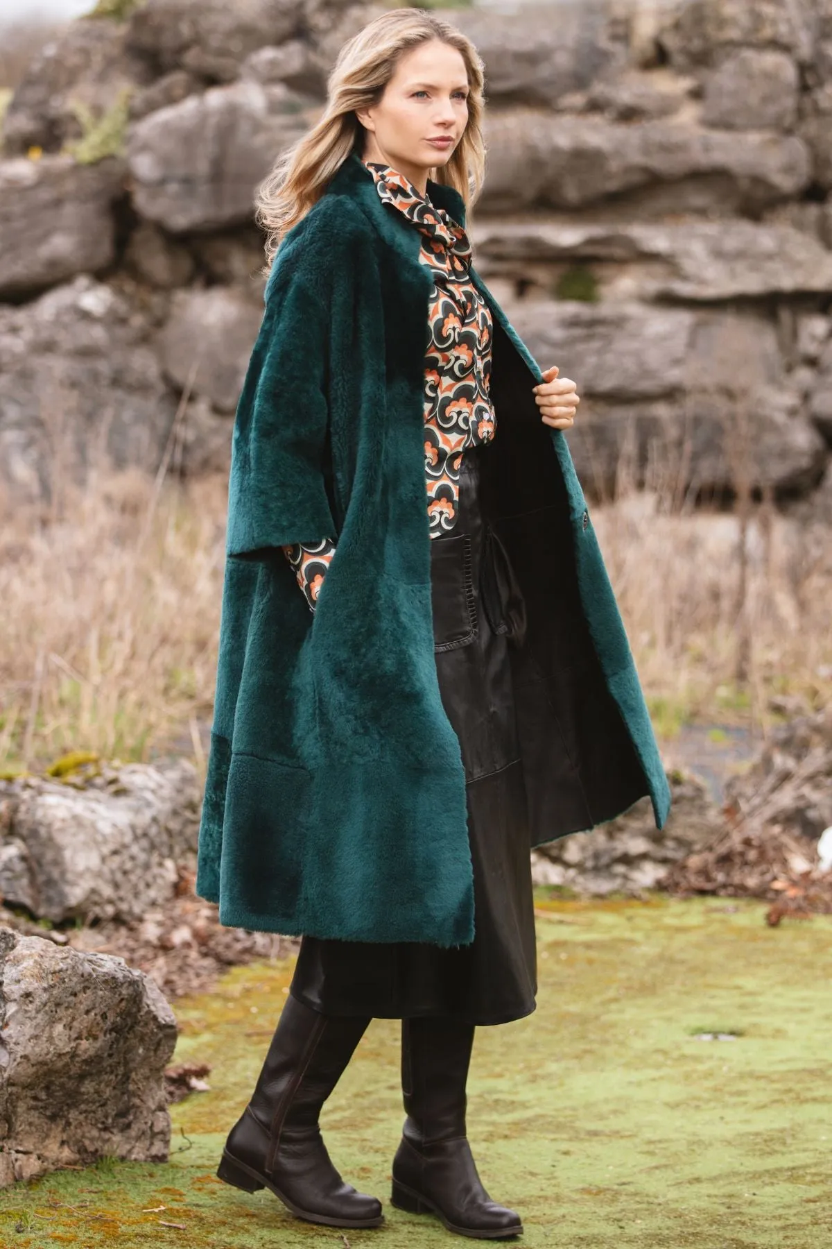 Rachel Shearling Coat