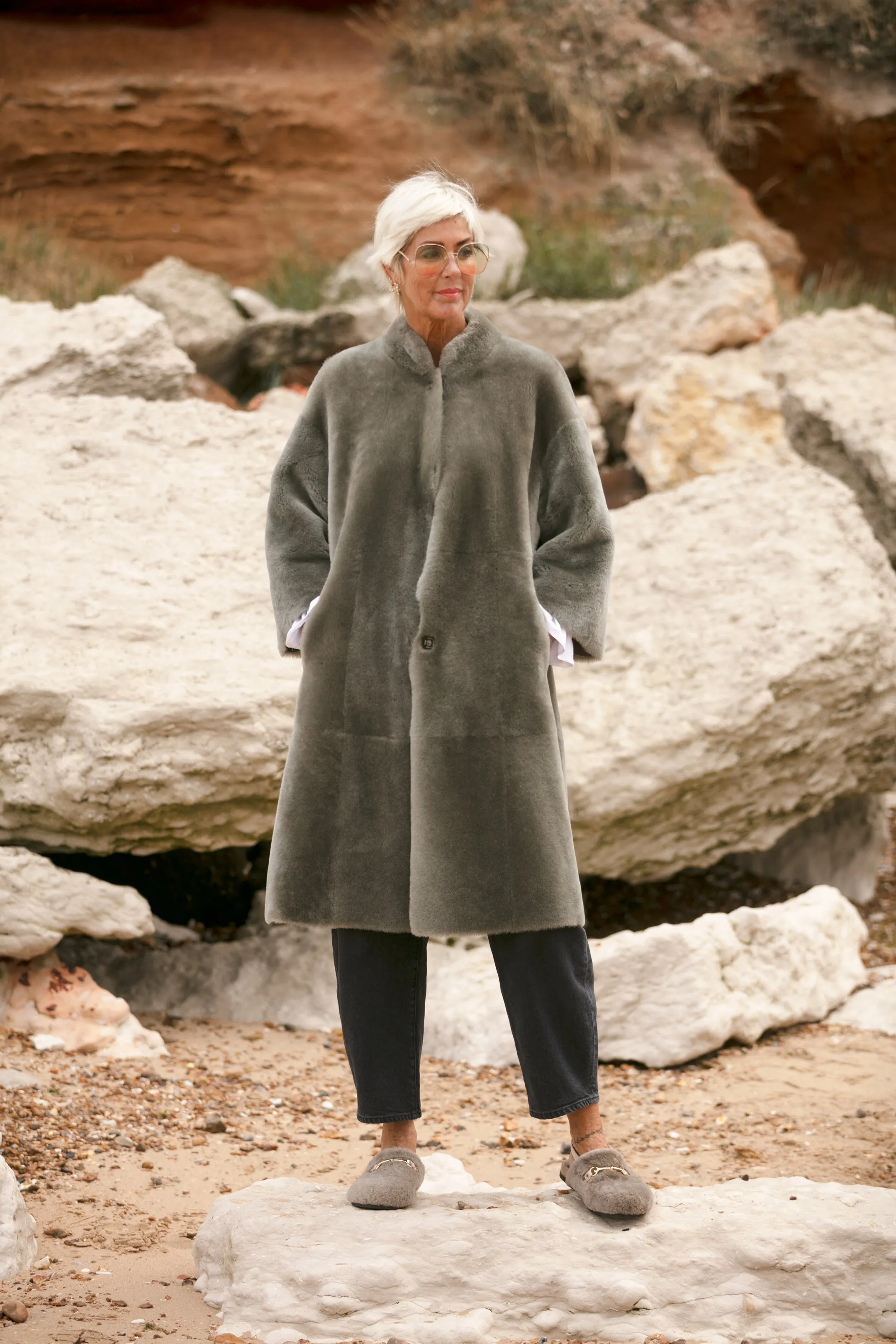 Rachel Shearling Coat