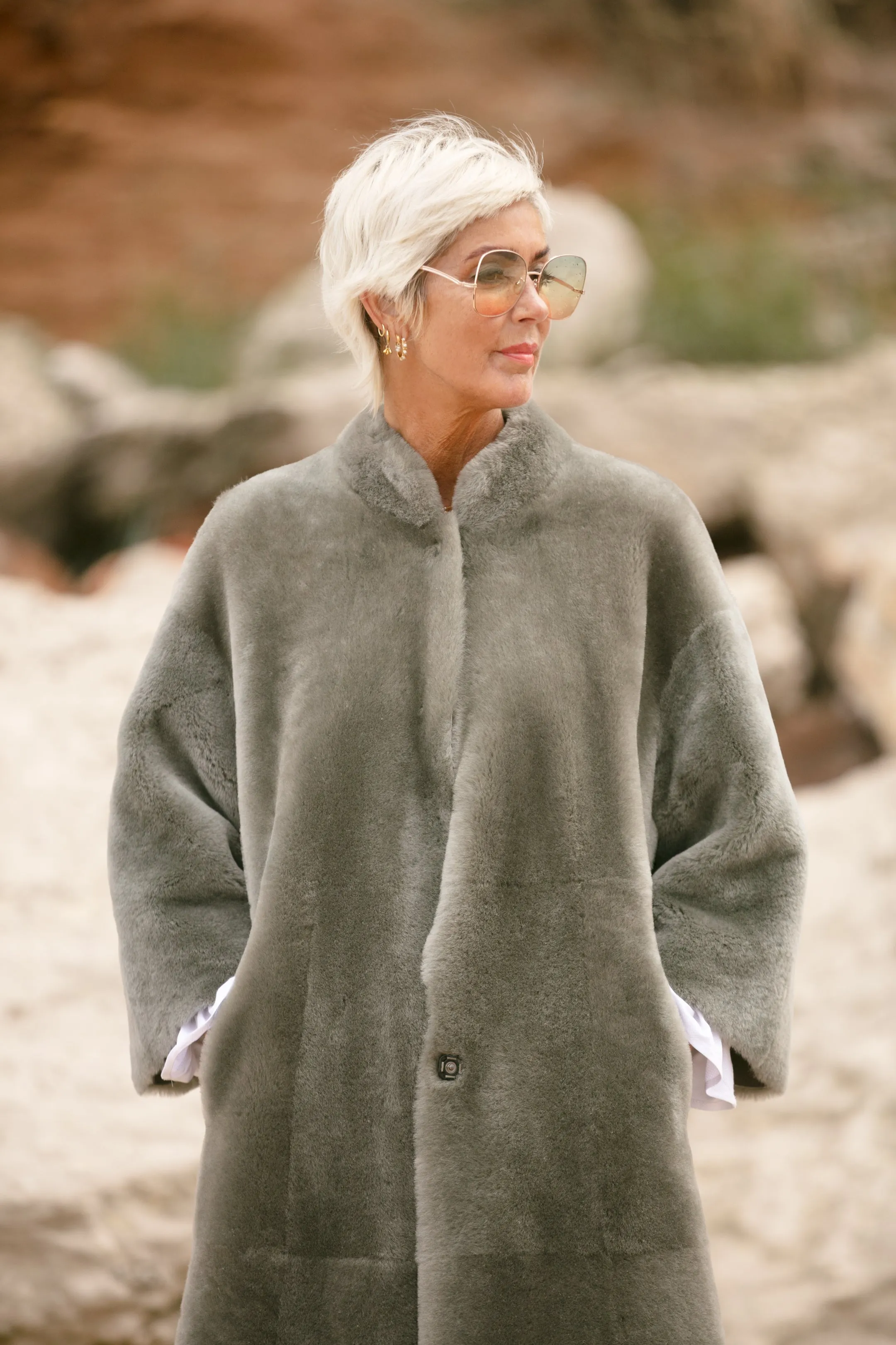 Rachel Shearling Coat