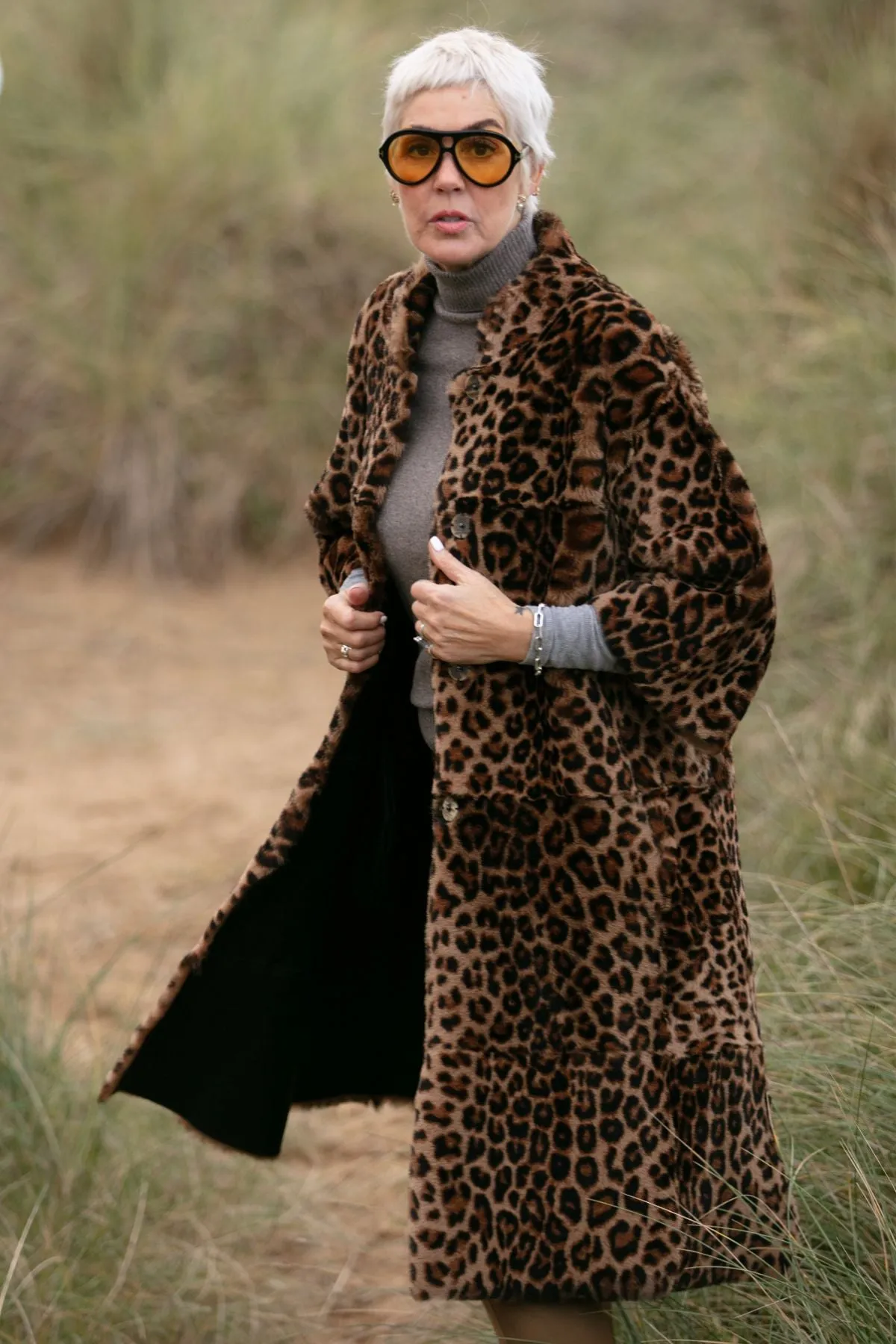 Rachel Shearling Coat