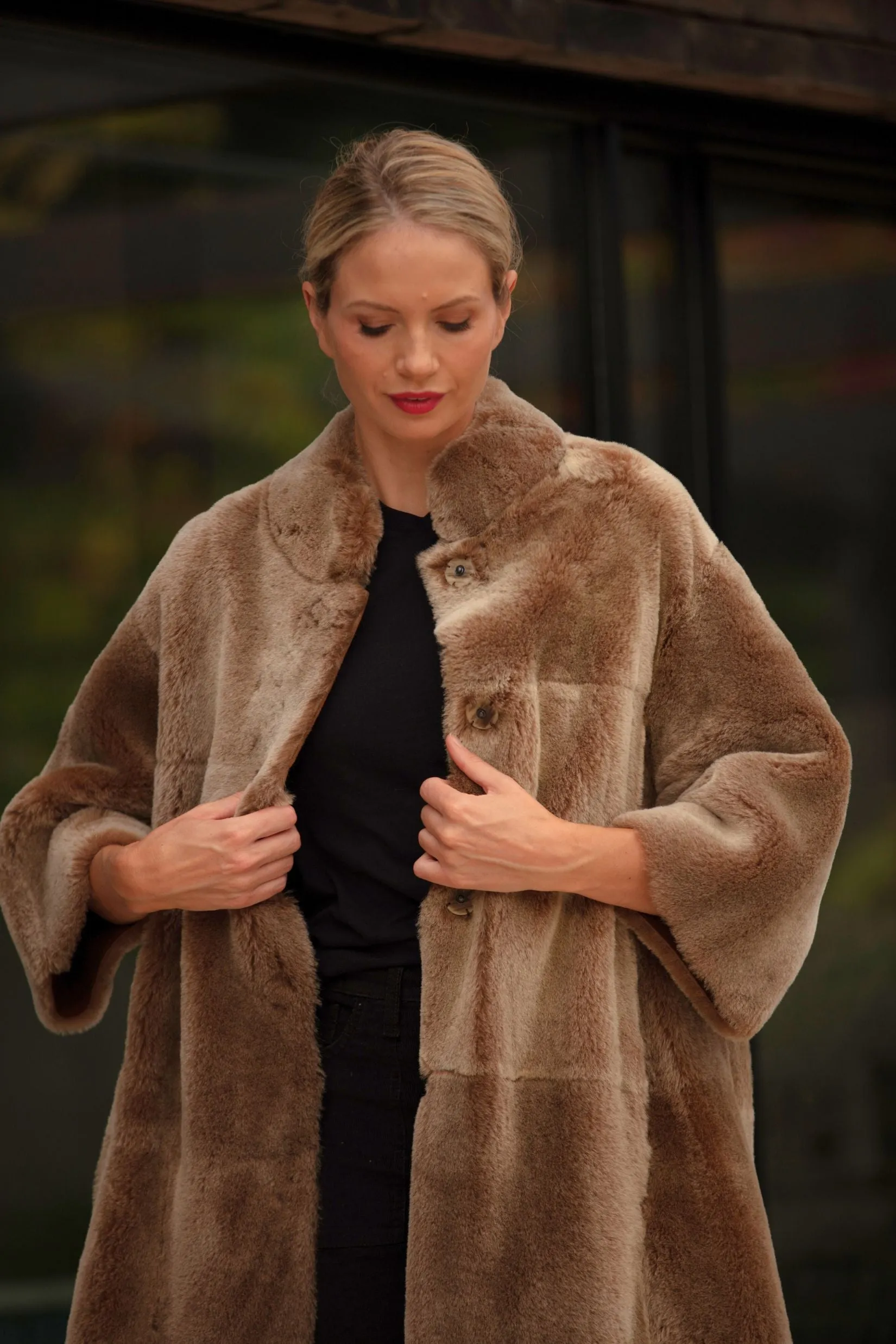 Rachel Shearling Coat