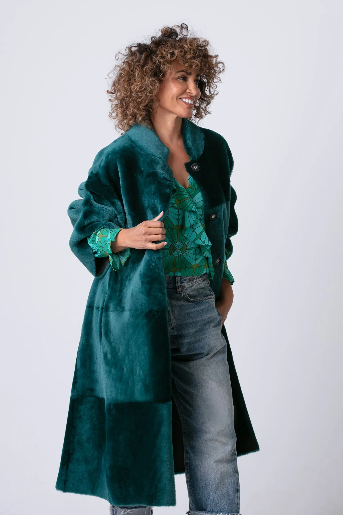 Rachel Shearling Coat