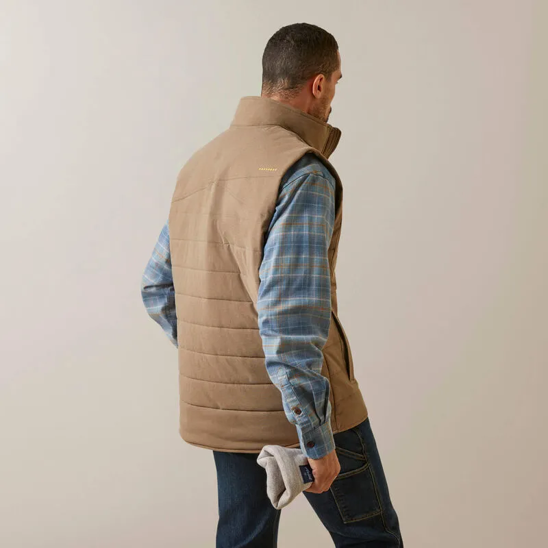 Rebar Valiant Men's Stretch Canvas Water Resistant Insulated Vest | 10046646