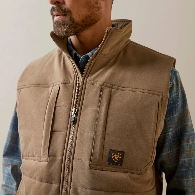 Rebar Valiant Men's Stretch Canvas Water Resistant Insulated Vest | 10046646