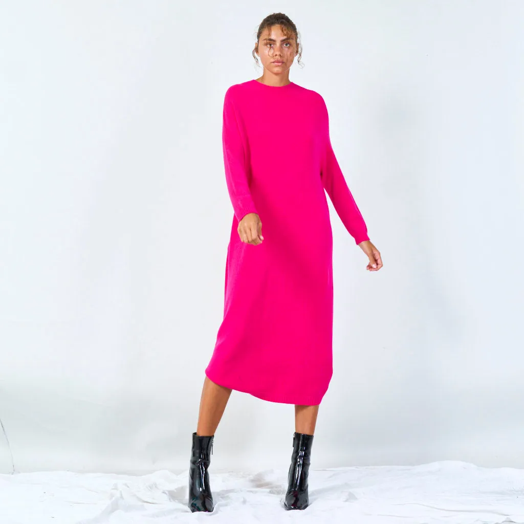 Relaxed fit midi sweater dress wholesale