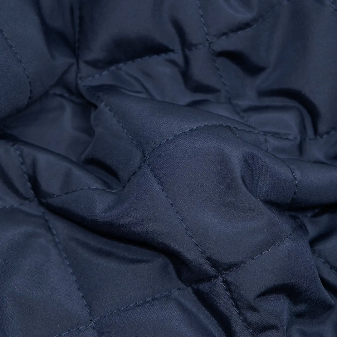 Remnant - 1m - Deadstock Lightweight Quilted Lining - Navy