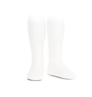 Ribbed Socks White