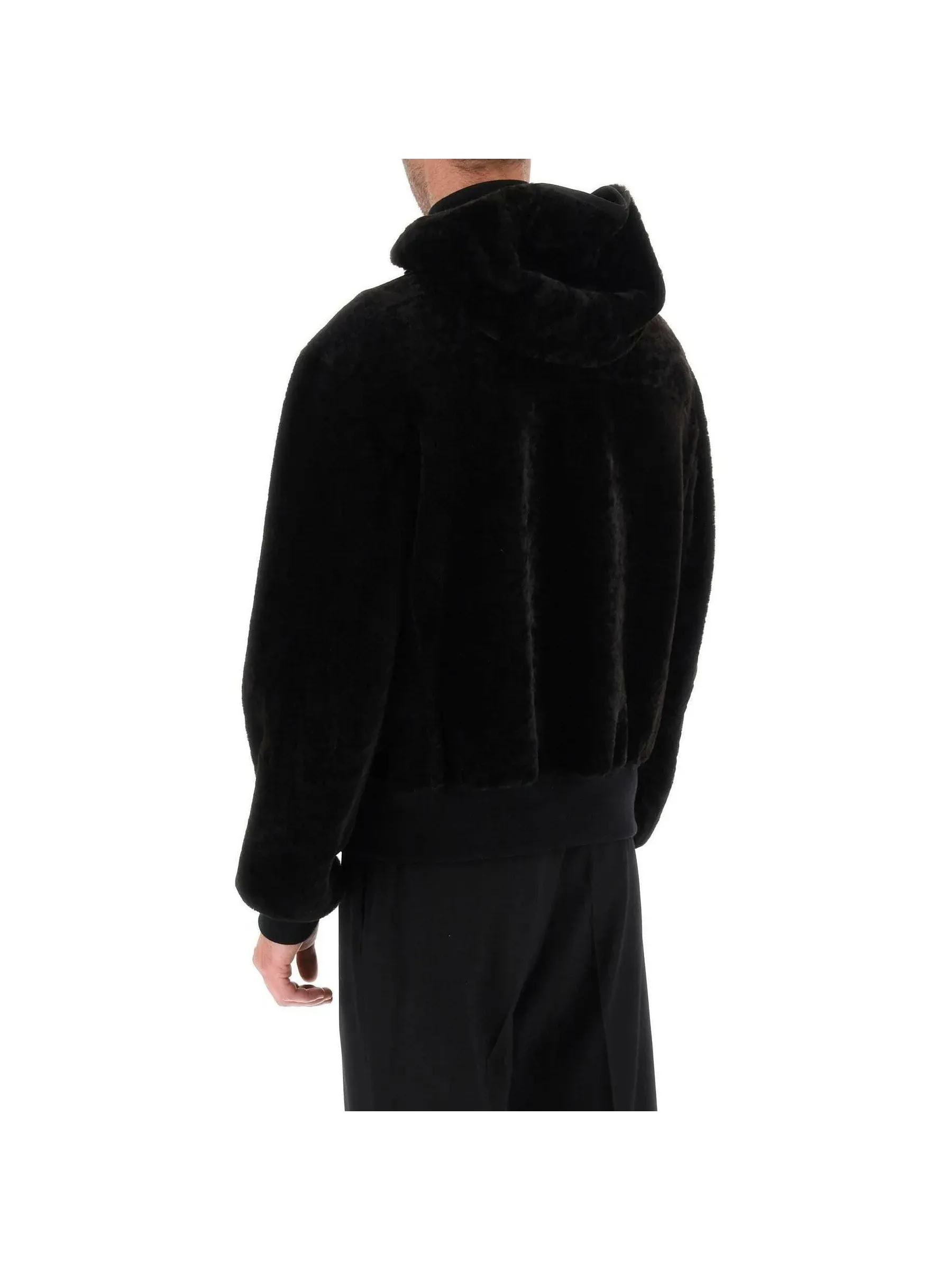 Shearling Reversible Hooded Jacket