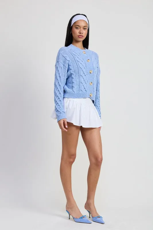 Sky's The Limit Cable Knit Sweater