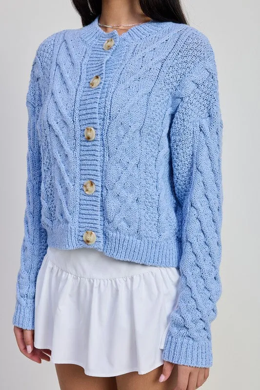 Sky's The Limit Cable Knit Sweater