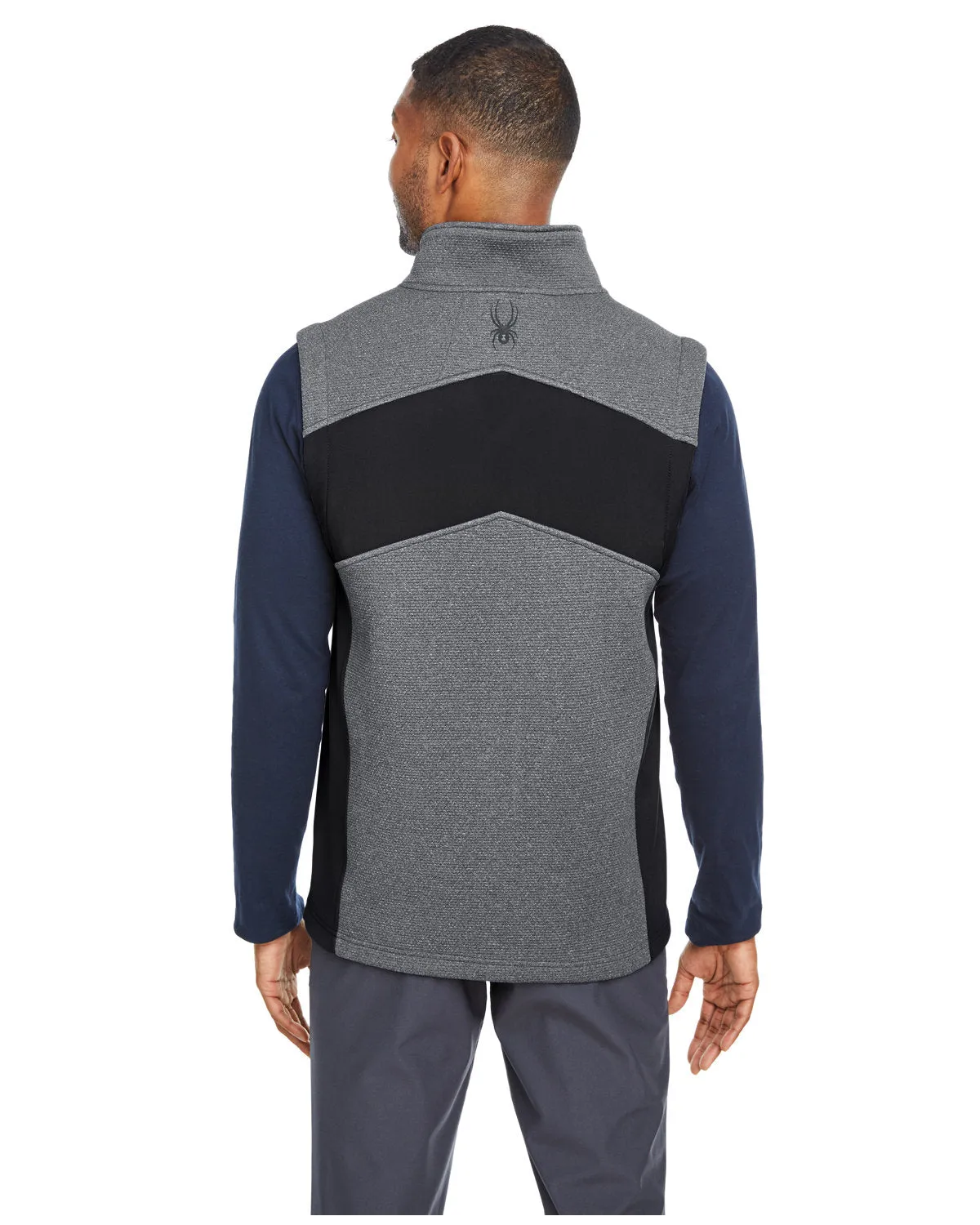 Spyder Men's Pursuit Commuter Custom Vests, Black Hthr Blk