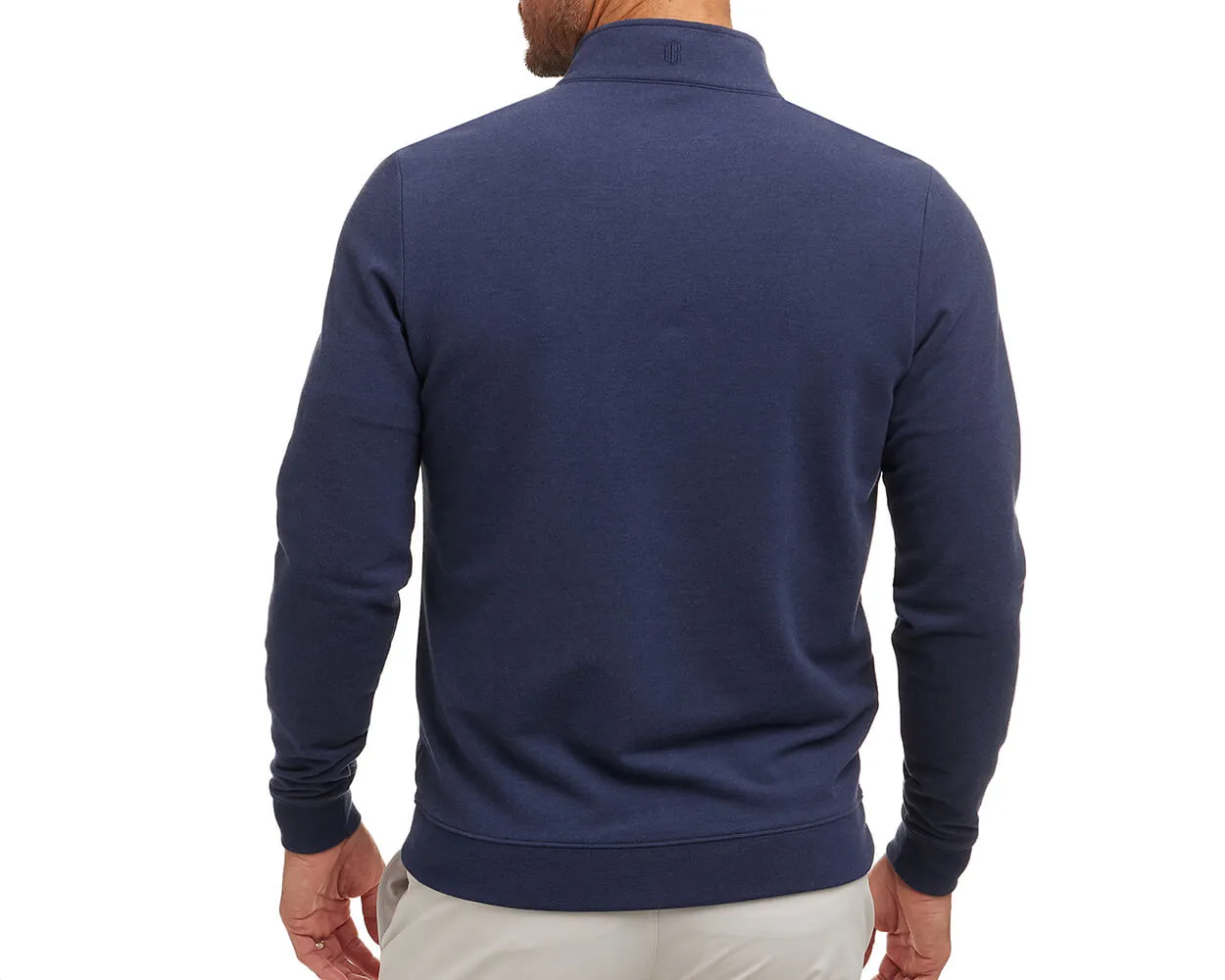 The Harper Pullover: Heathered Atlantic