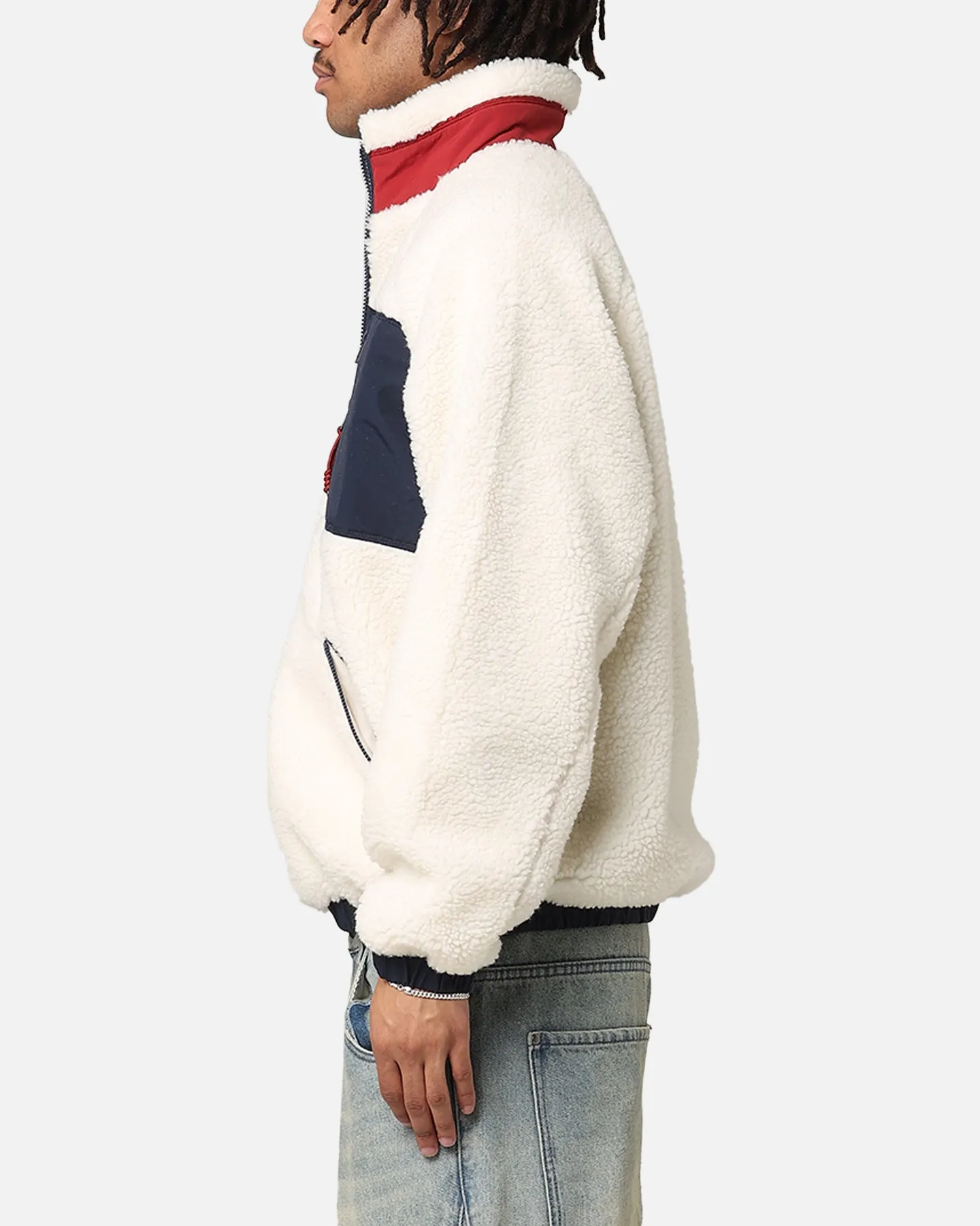 Tommy Jeans TJM Outdoor Teddy Jacket Ancient White/Multi