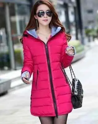 Waterproof Autumn Winter fashion casual women overcoat warm jacket thick long Lady Coats female warm Parkas