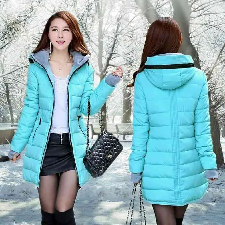 Waterproof Autumn Winter fashion casual women overcoat warm jacket thick long Lady Coats female warm Parkas