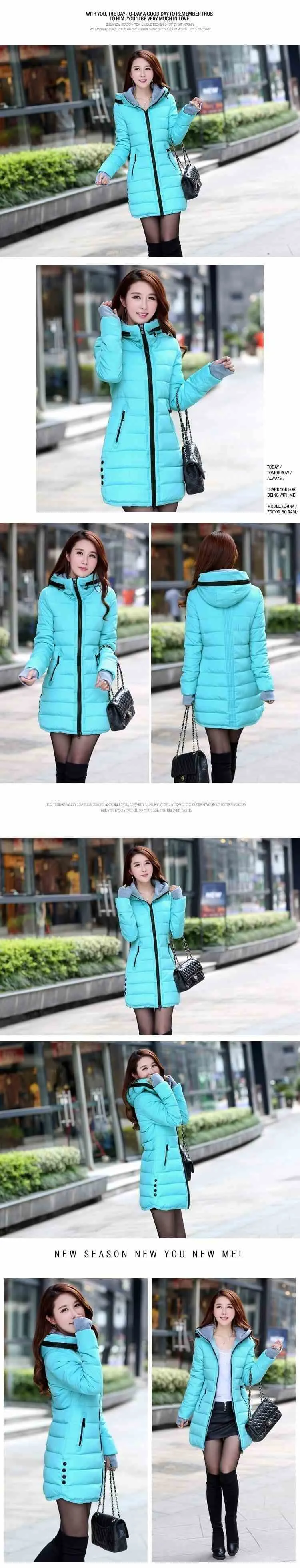 Waterproof Autumn Winter fashion casual women overcoat warm jacket thick long Lady Coats female warm Parkas