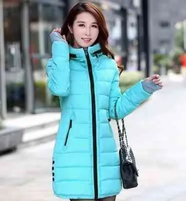 Waterproof Autumn Winter fashion casual women overcoat warm jacket thick long Lady Coats female warm Parkas