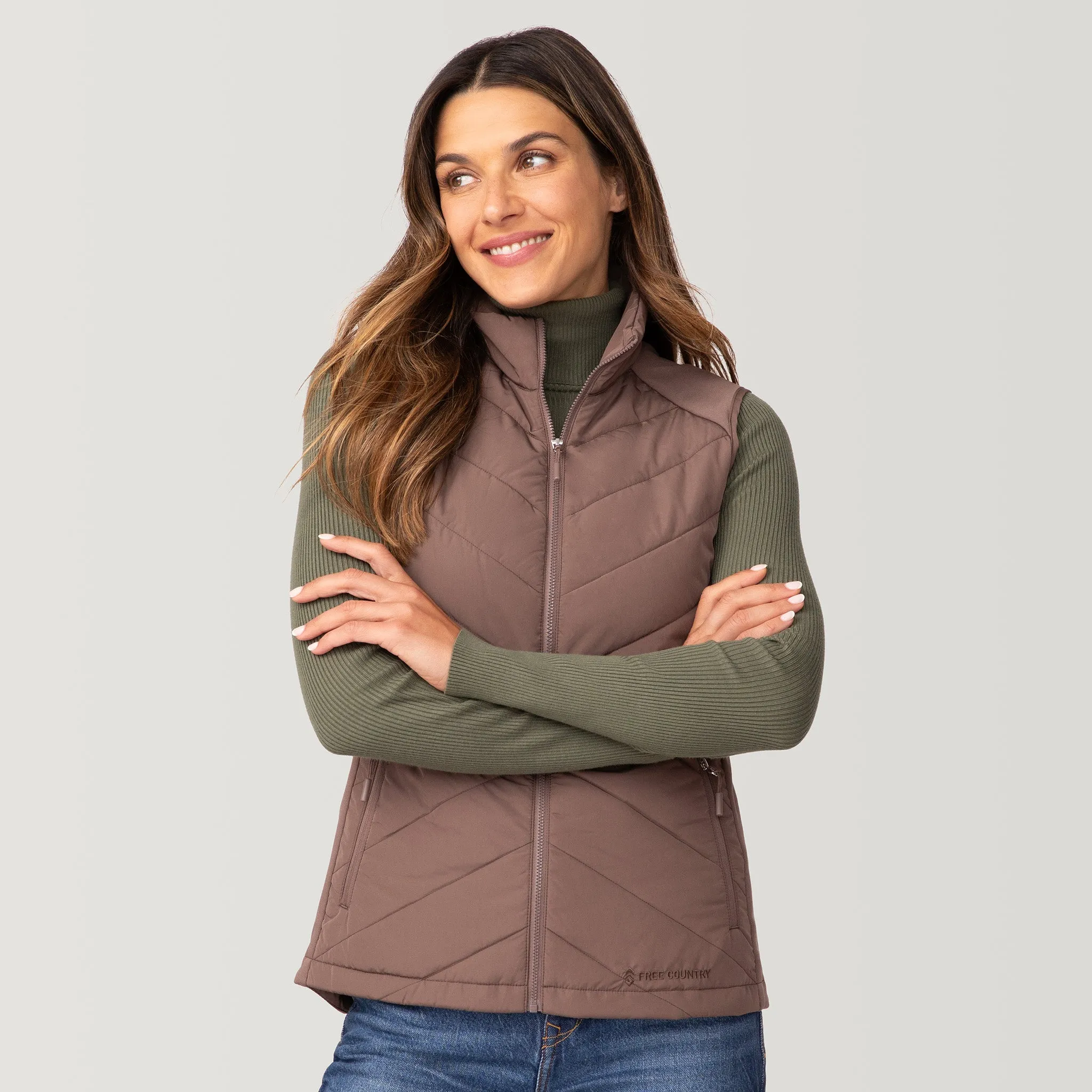 Women's Quilted Hybrid Vest