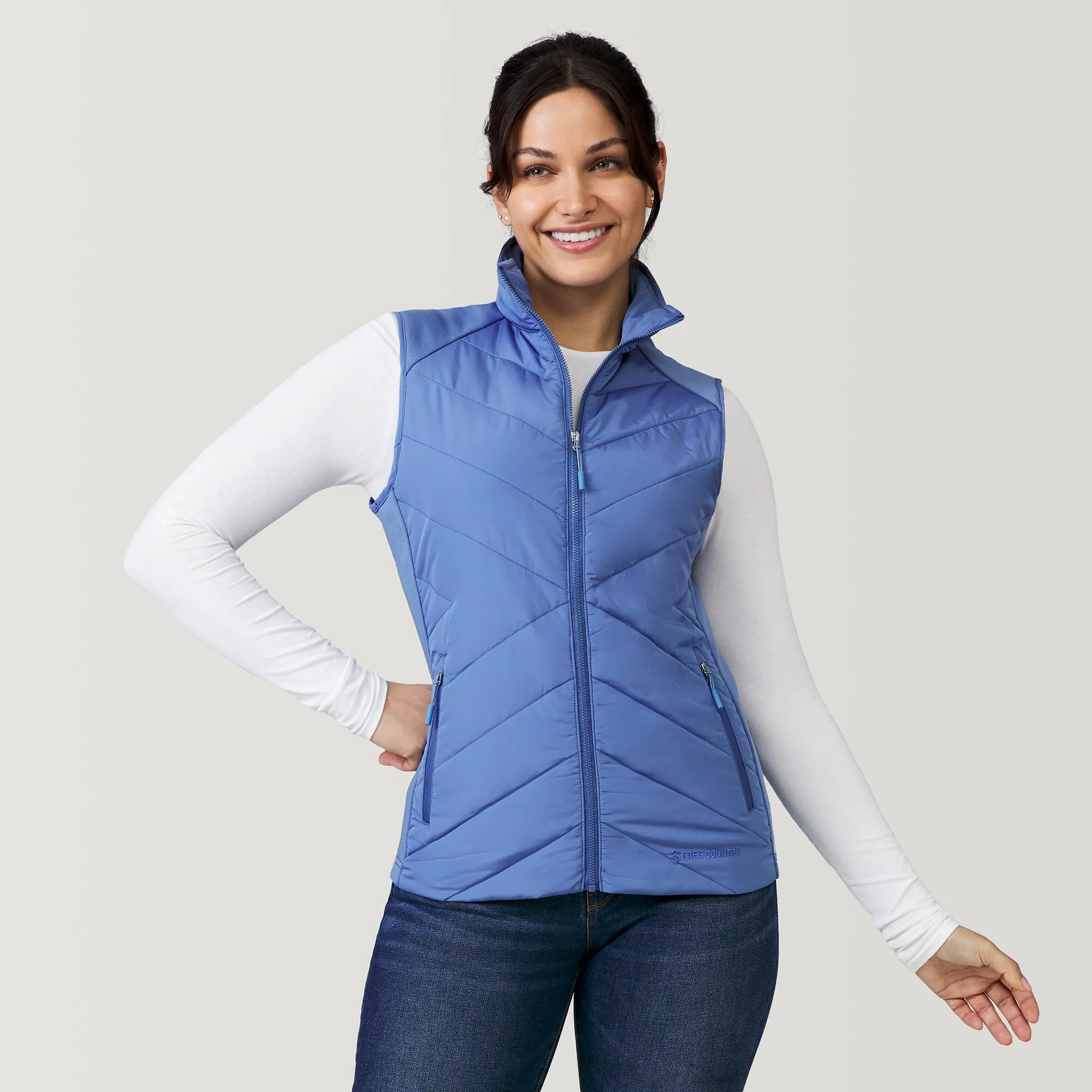 Women's Quilted Hybrid Vest