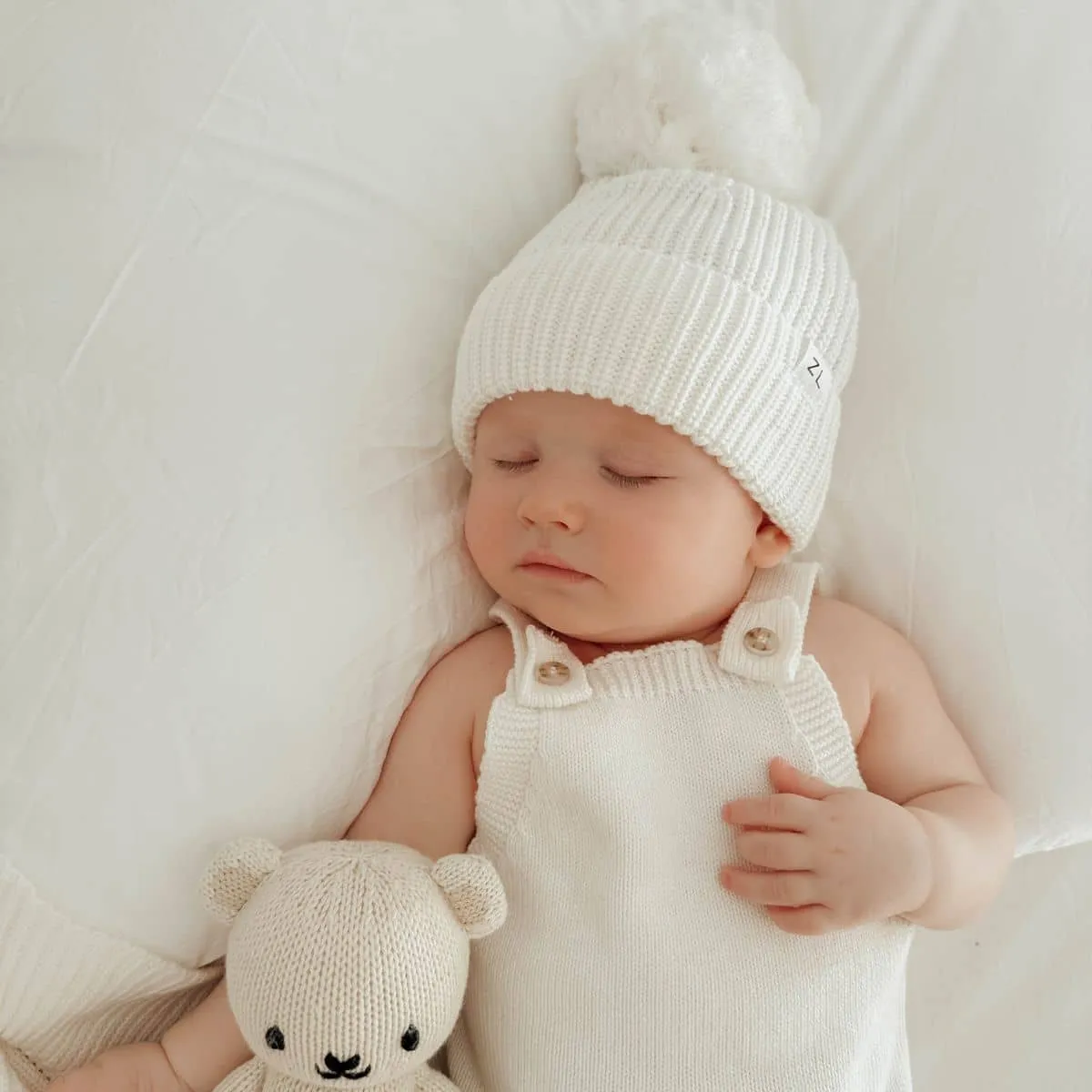 Ziggy Lou Chunky Knit Beanie - Milk